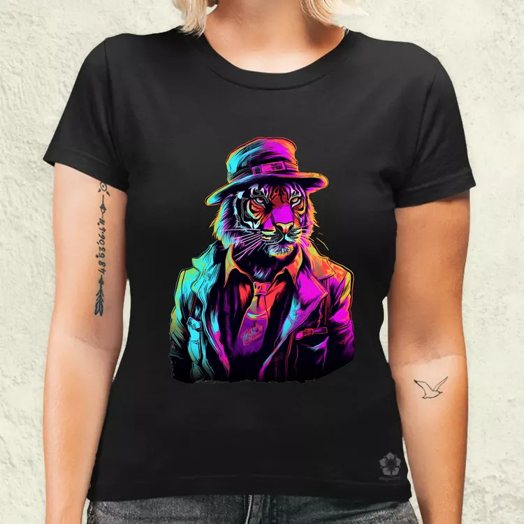 Neon gengszter tigris v1 női póló