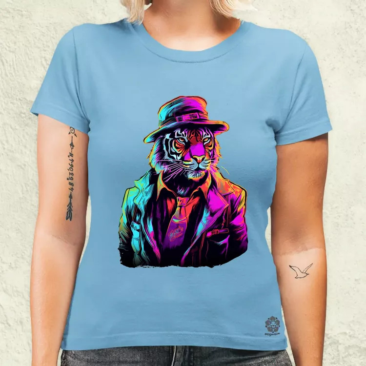 Neon gengszter tigris v1 női póló