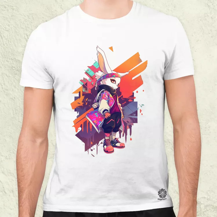 Ninja nyuszi v1 férfi póló
