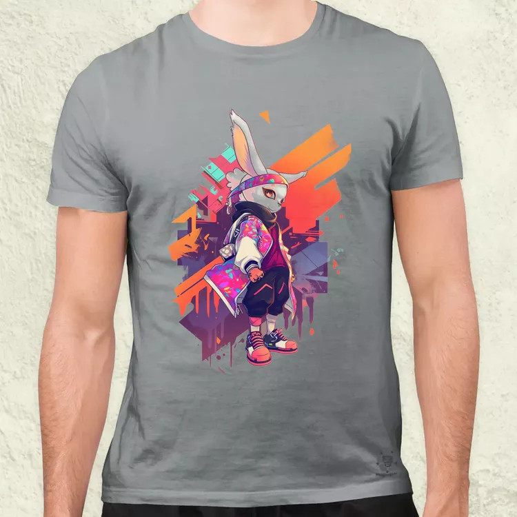 Ninja nyuszi v1 férfi póló