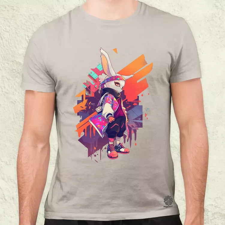 Ninja nyuszi v1 férfi póló