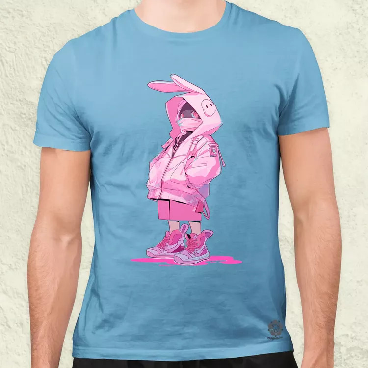 Ninja nyuszi v4 férfi póló