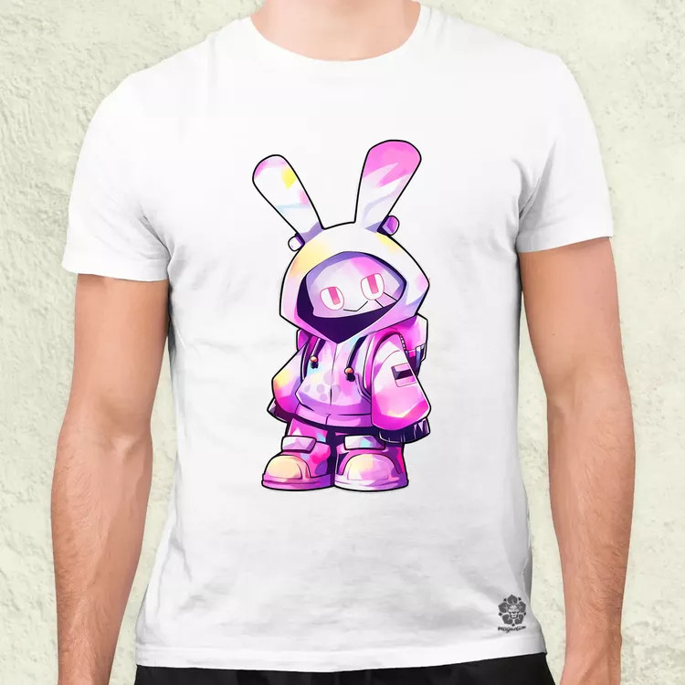 Ninja nyuszi v8 férfi póló