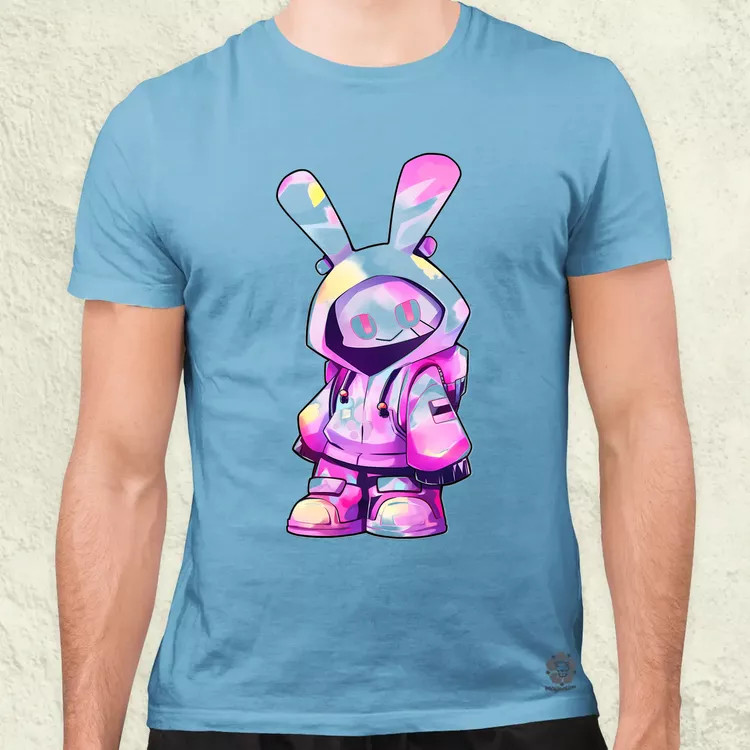 Ninja nyuszi v8 férfi póló