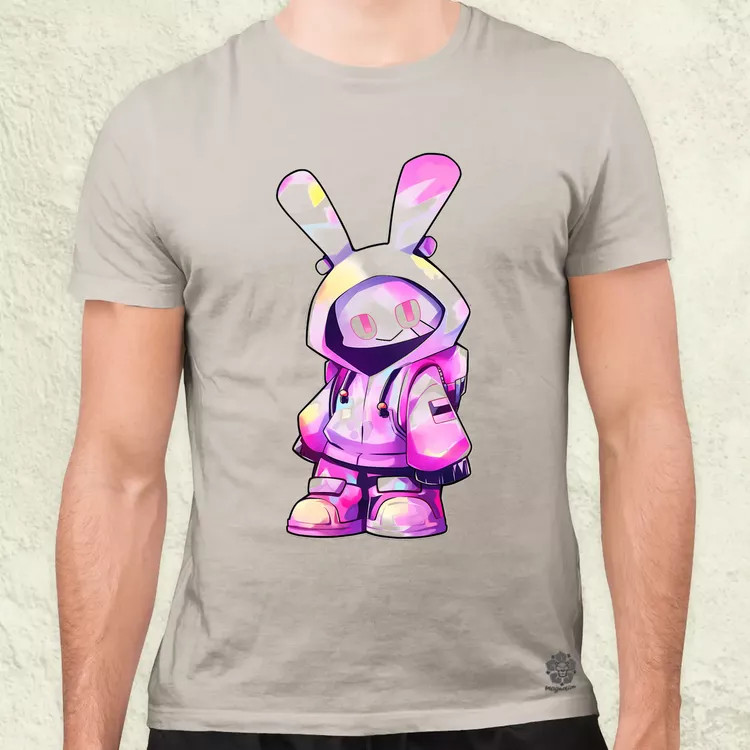 Ninja nyuszi v8 férfi póló