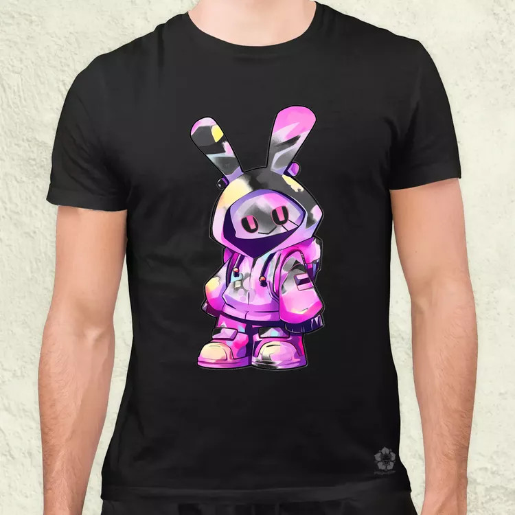 Ninja nyuszi v8 férfi póló