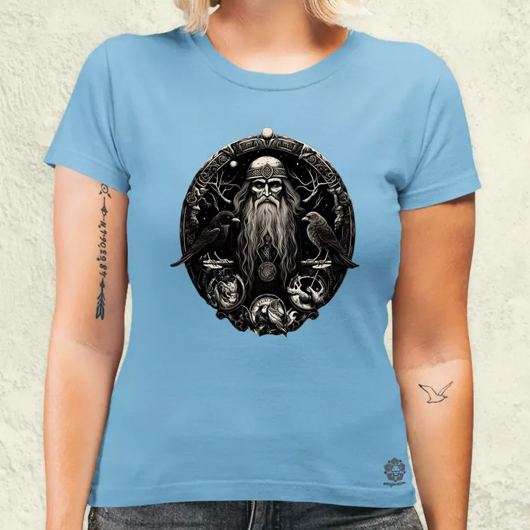 Odin és Hugin Munin amulett v1 női póló