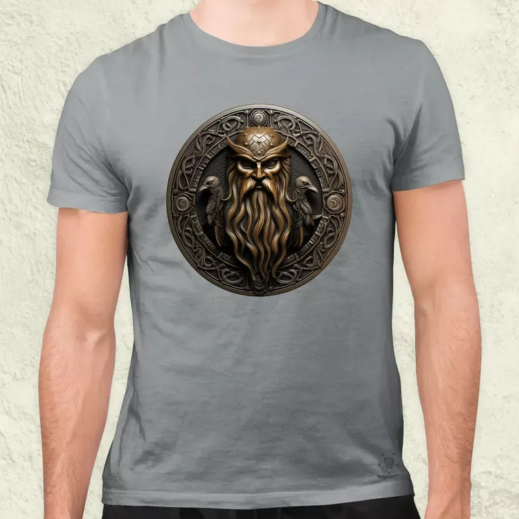 Odin és Hugin Munin amulett v2 férfi póló