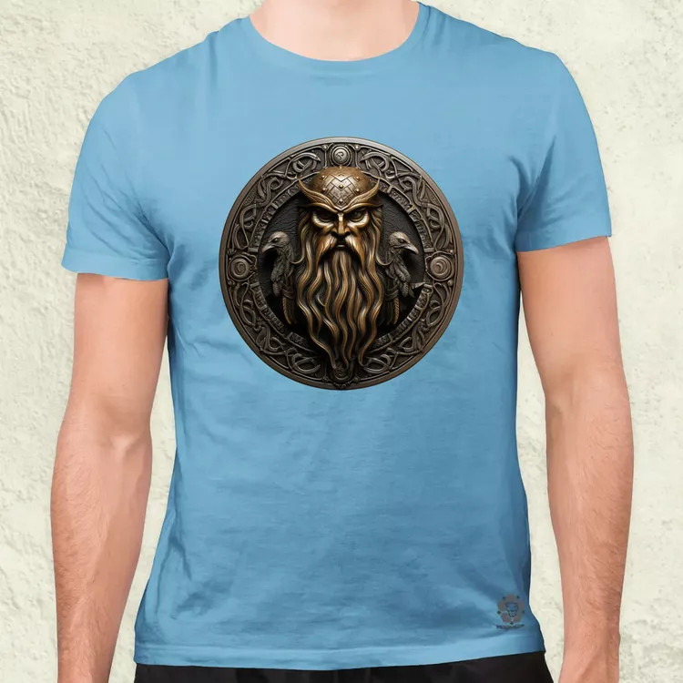 Odin és Hugin Munin amulett v2 férfi póló