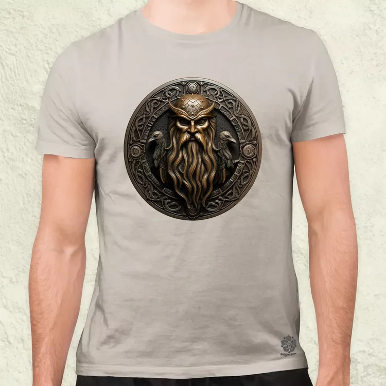 Odin és Hugin Munin amulett v2 férfi póló
