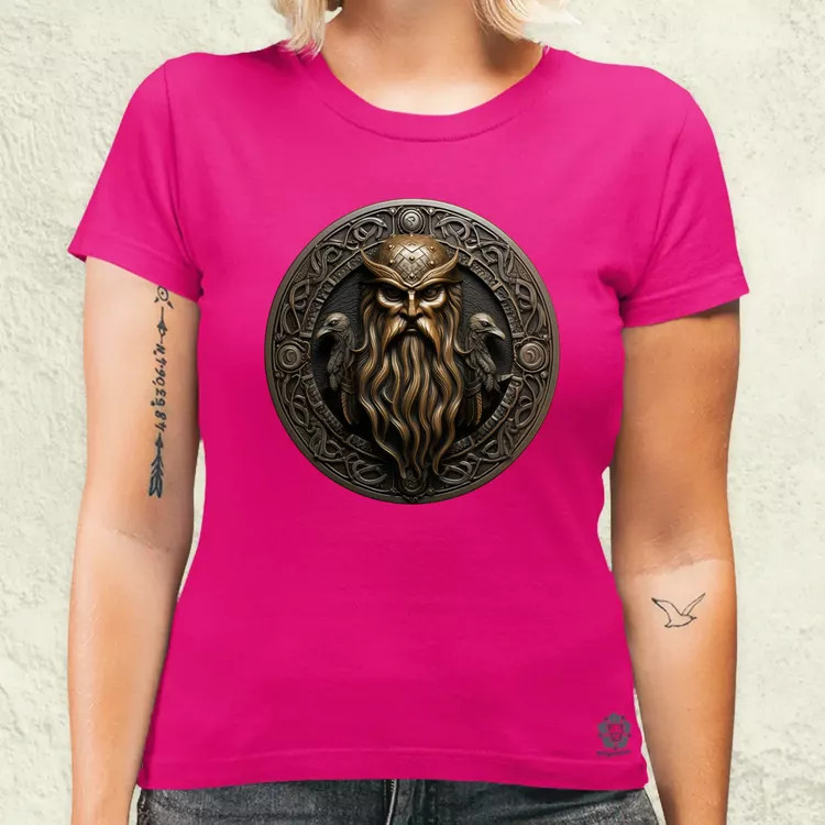 Odin és Hugin Munin amulett v2 női póló