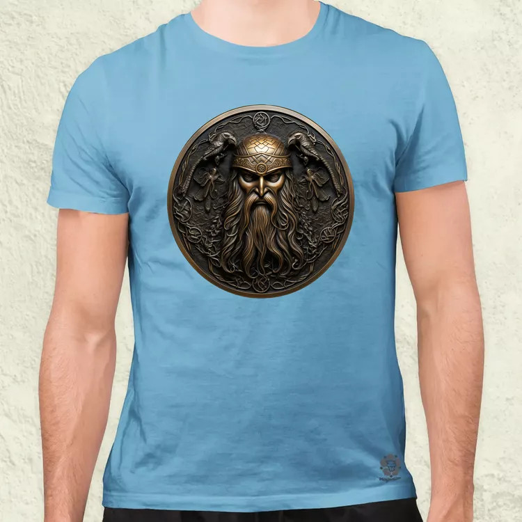 Odin és Hugin Munin amulett v3 férfi póló