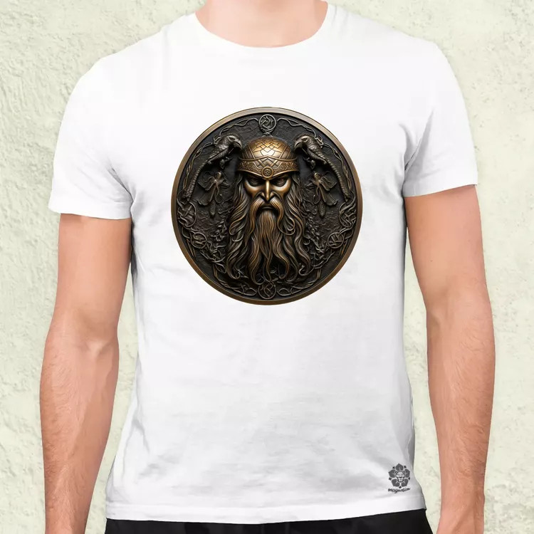 Odin és Hugin Munin amulett v3 férfi póló