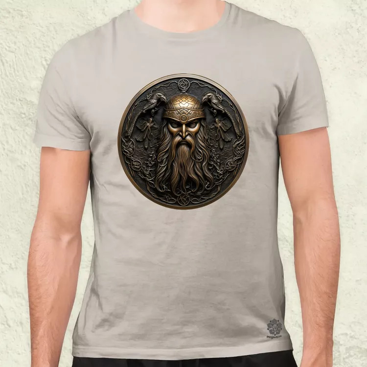 Odin és Hugin Munin amulett v3 férfi póló