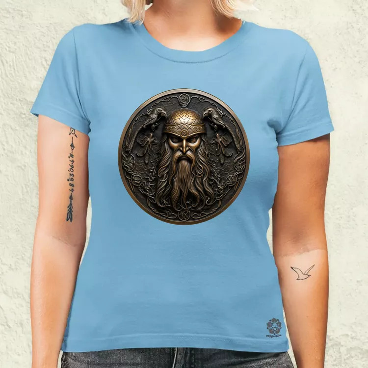 Odin és Hugin Munin amulett v3 női póló