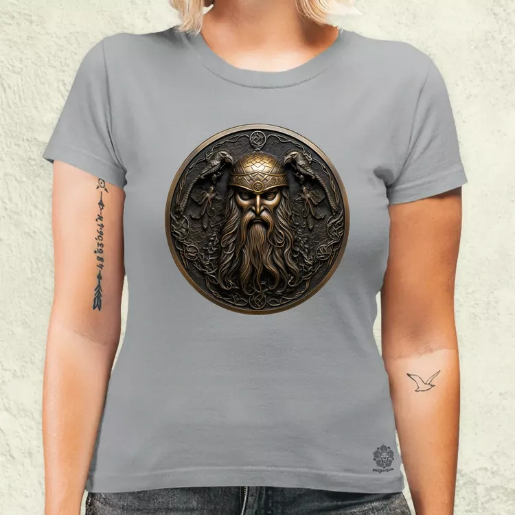 Odin és Hugin Munin amulett v3 női póló