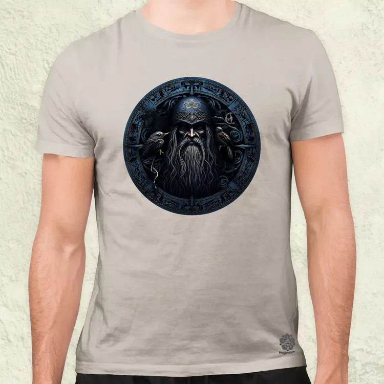 Odin és Hugin Munin amulett v5 férfi póló