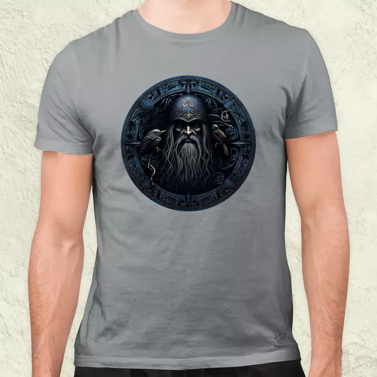 Odin és Hugin Munin amulett v5 férfi póló