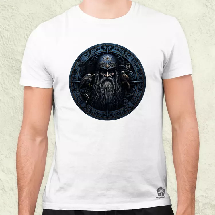 Odin és Hugin Munin amulett v5 férfi póló