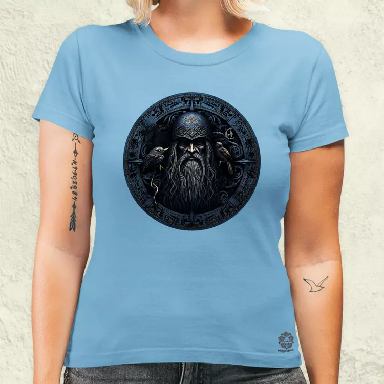 Odin és Hugin Munin amulett v5 női póló