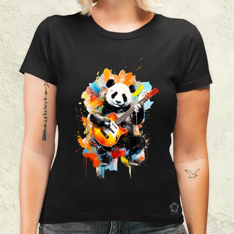 Panda Jam v2 női póló
