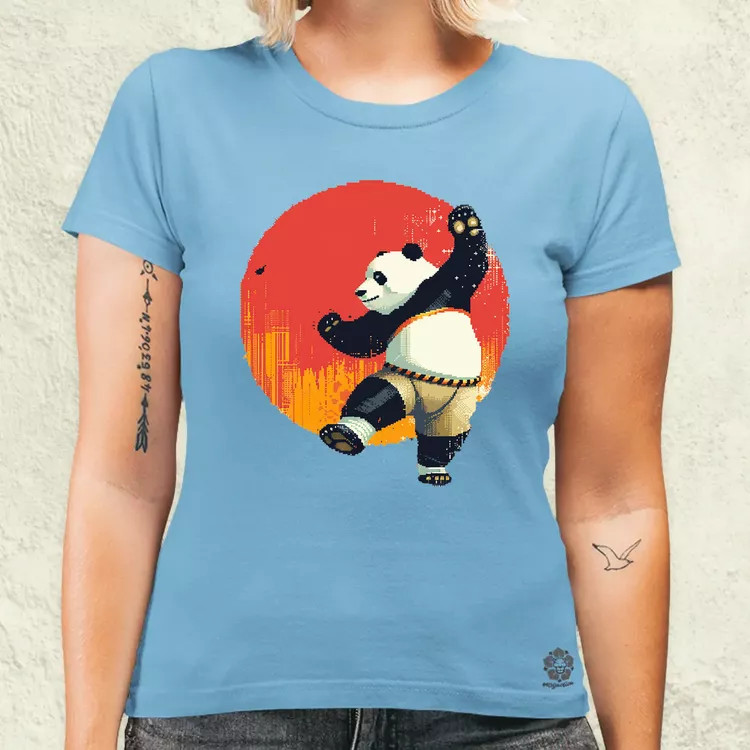 Pixelart kung fu panda v3 női póló