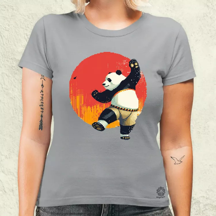 Pixelart kung fu panda v3 női póló