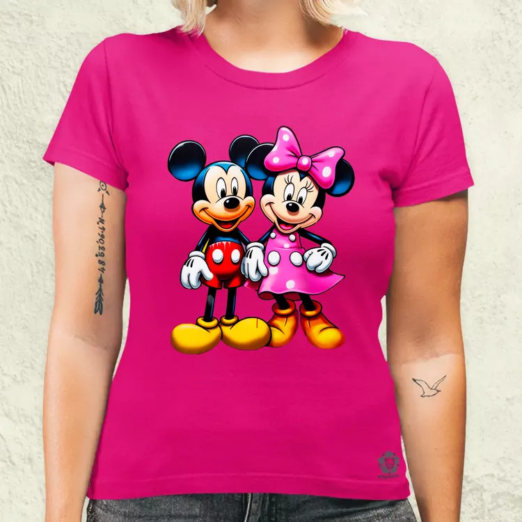 Pop art Mickey és Minnie v1 női póló