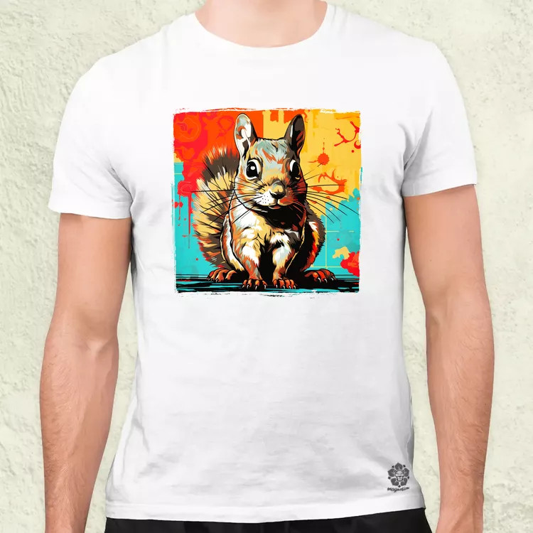 Pop art mókus v1 férfi póló