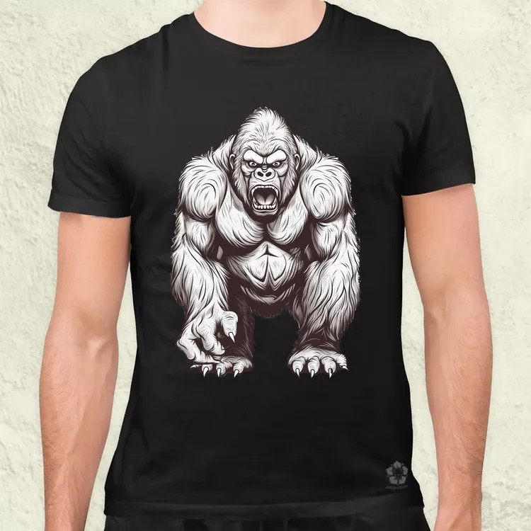 Rajz gorilla v1 férfi póló