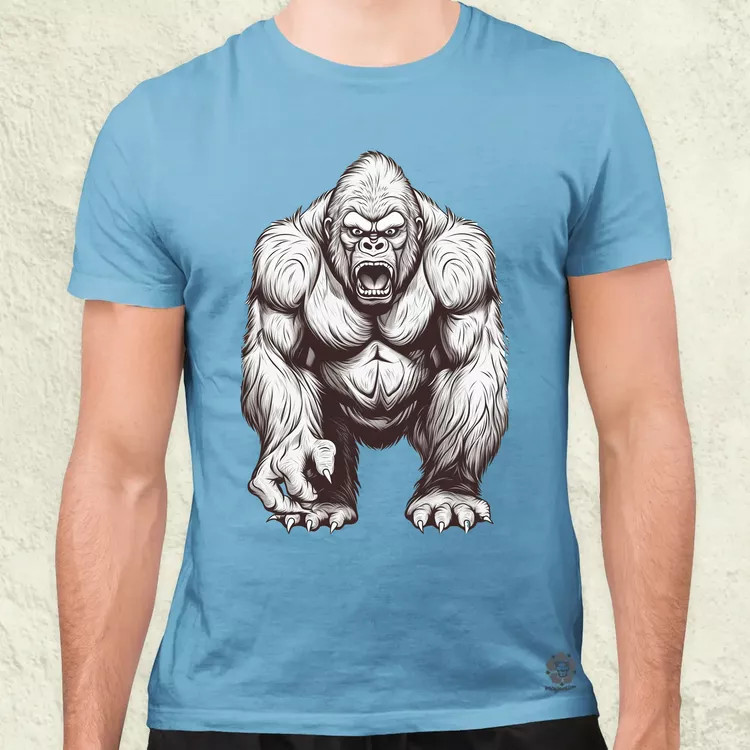 Rajz gorilla v1 férfi póló