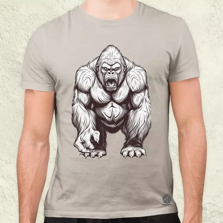Rajz gorilla v1 férfi póló
