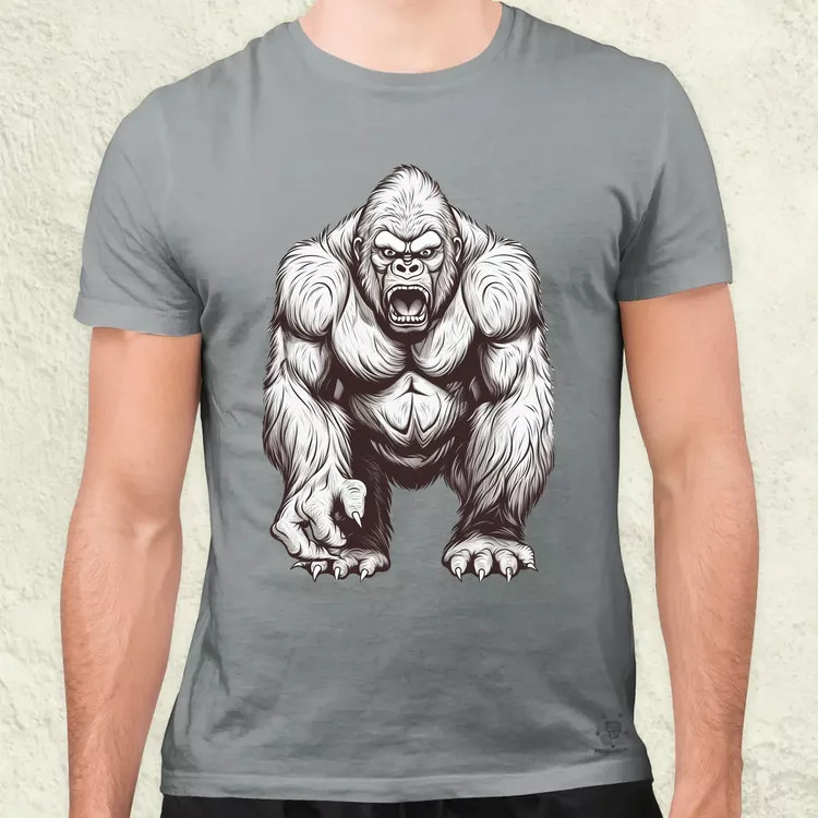 Rajz gorilla v1 férfi póló