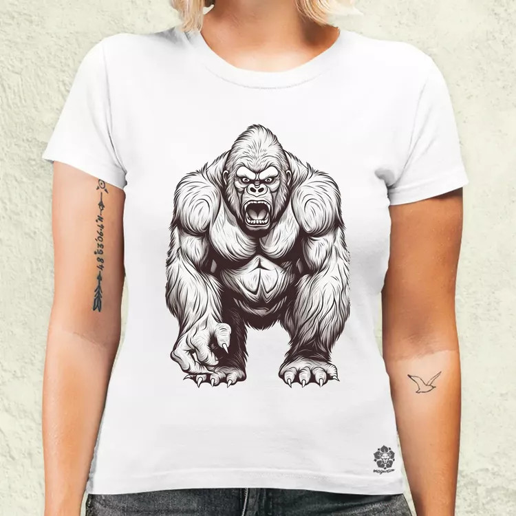 Rajz gorilla v1 női póló