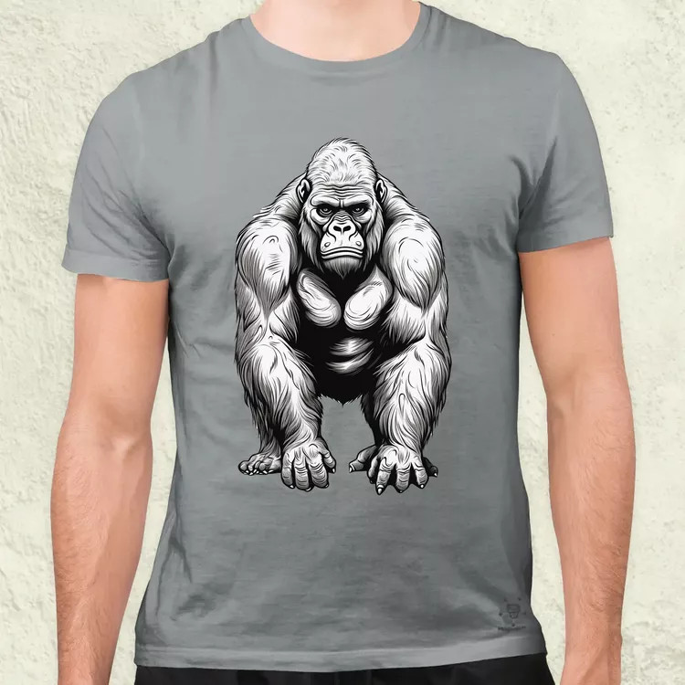 Rajz gorilla v2 férfi póló