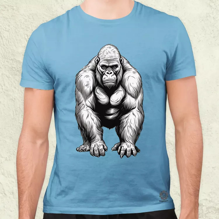 Rajz gorilla v2 férfi póló