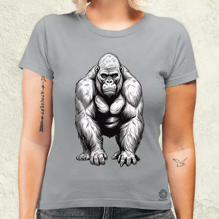 Rajz gorilla v2 női póló