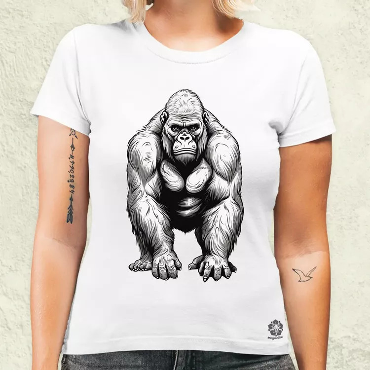 Rajz gorilla v2 női póló