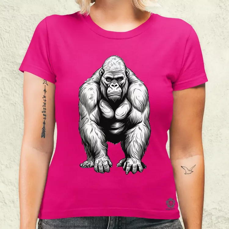 Rajz gorilla v2 női póló