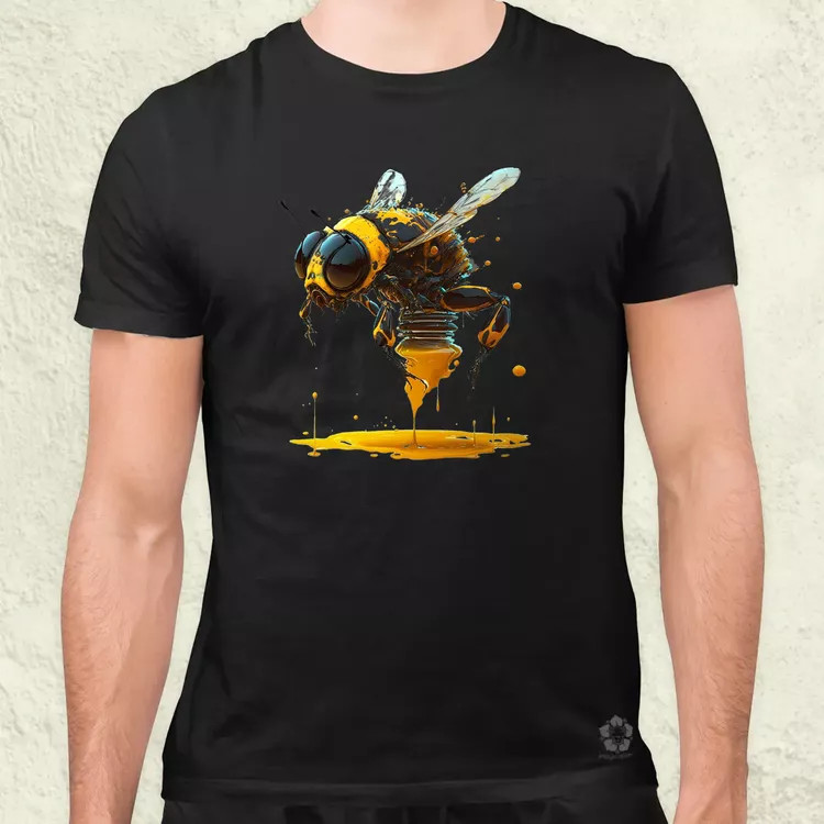 Robot gyilkos méh férfi póló