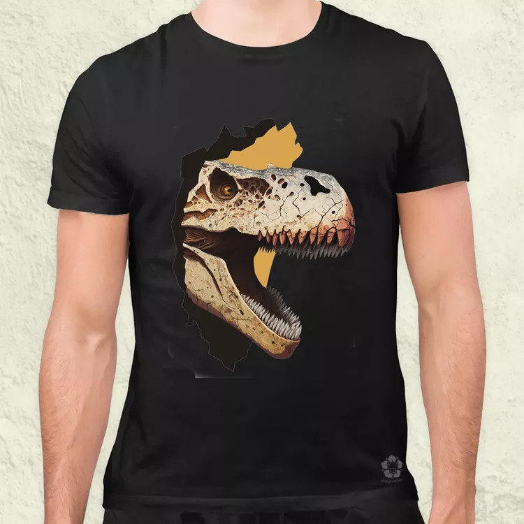 T-rex portré v2 férfi póló