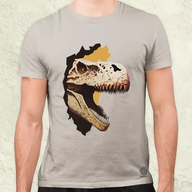 T-rex portré v2 férfi póló