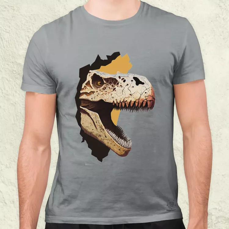 T-rex portré v2 férfi póló