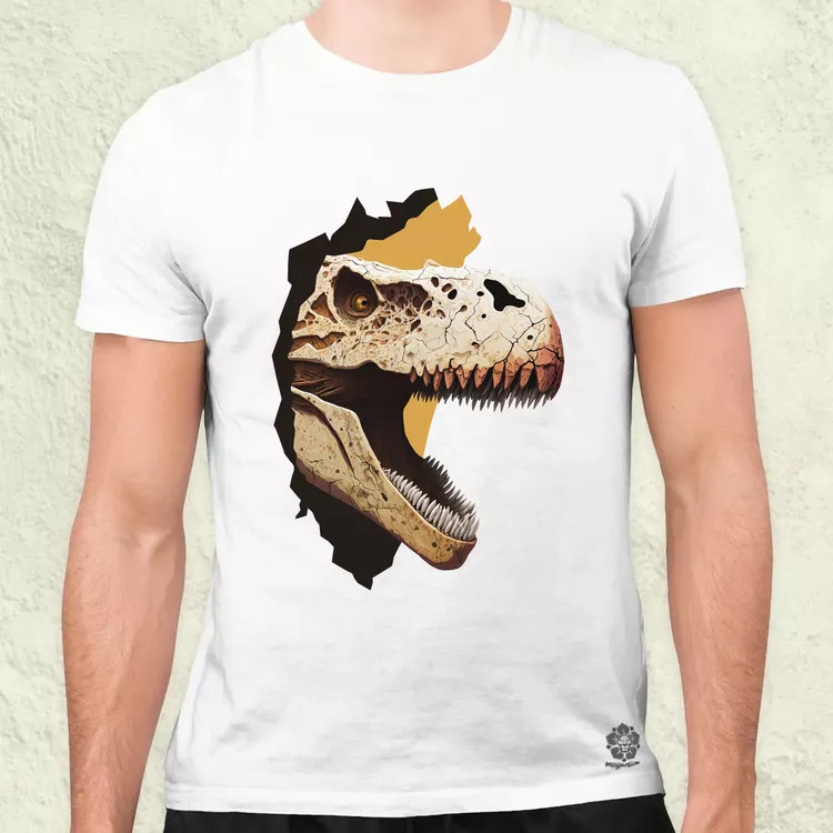 T-rex portré v2 férfi póló