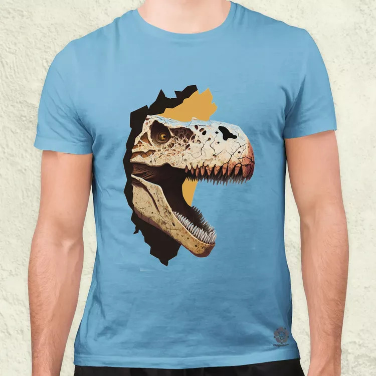 T-rex portré v2 férfi póló