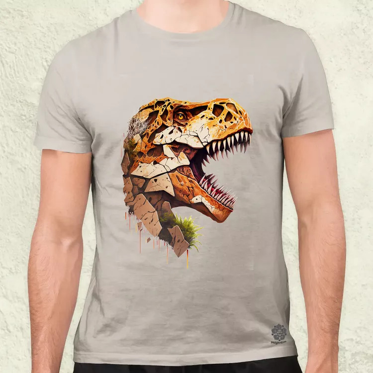 T-rex portré v3 férfi póló