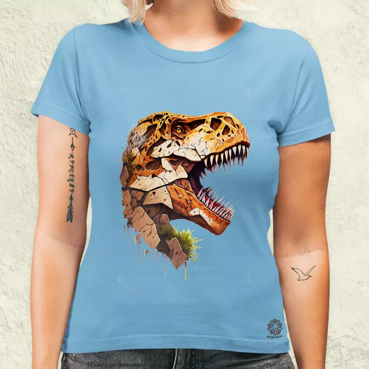 T-rex portré v3 női póló