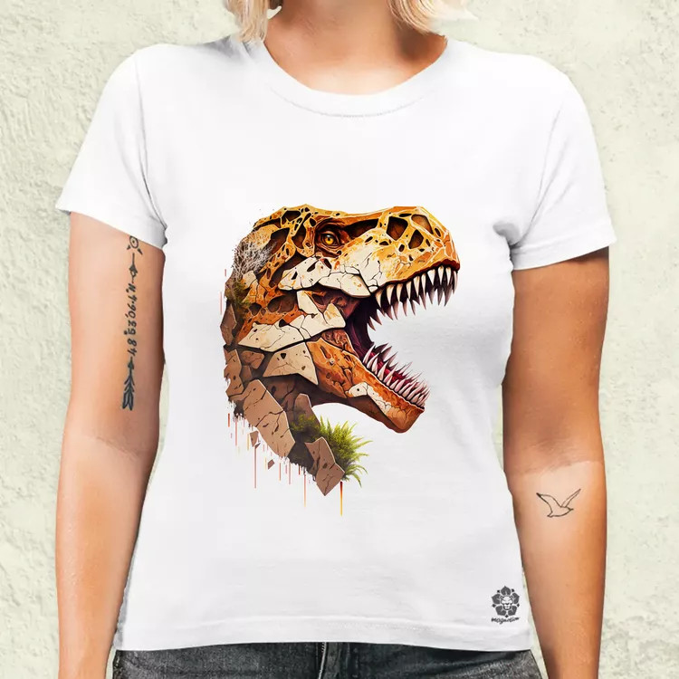 T-rex portré v3 női póló
