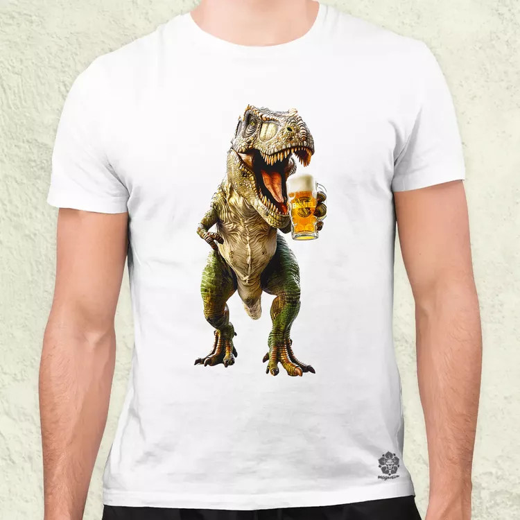 T-rex sörözik v1 férfi póló