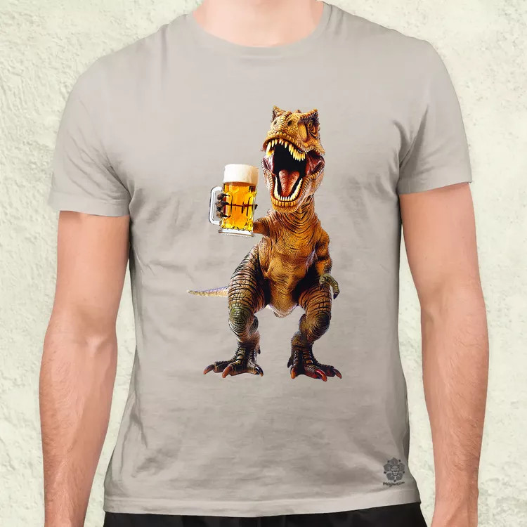 T-rex sörözik v2 férfi póló
